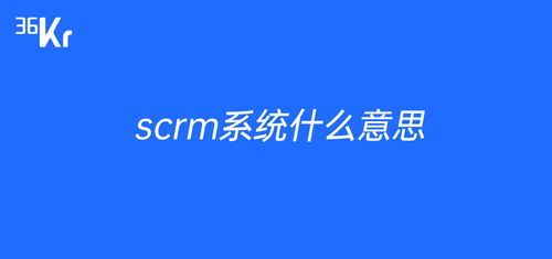 scrm系统有哪些